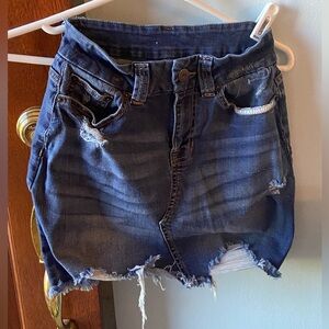 Dark Jean Skirt